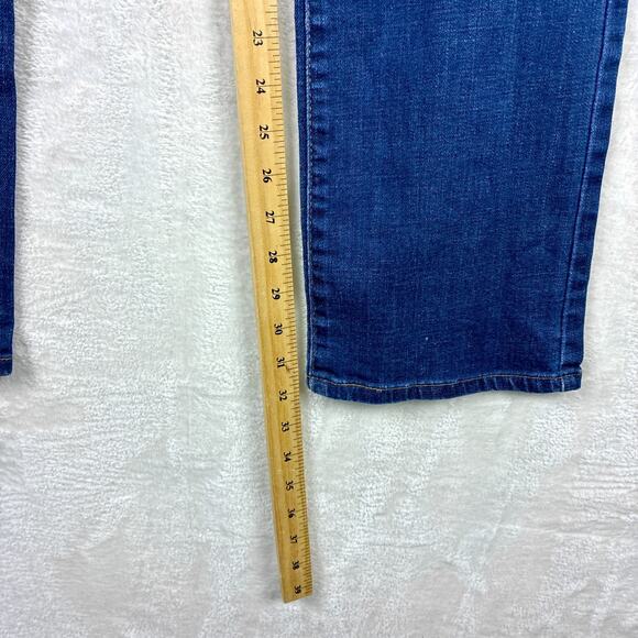 VTG Levis 505 Straight Leg Jeans Womens 30x32 Stretch Flap Pocket Y2K Rocker - Picture 7 of 10